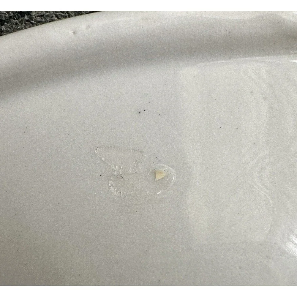 Vintage Shenango China Restaurant Ware Oval Plate Gold Daisy Floral Rim 9.5”